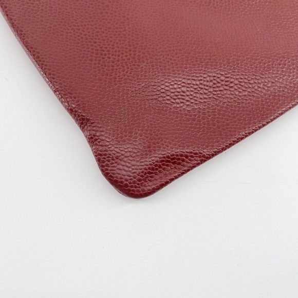 Chanel Red Leather Clutch - Picture 12 of 16